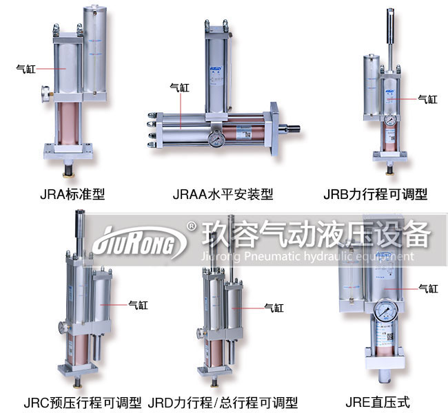 11款氣液增壓缸產(chǎn)品氣缸位置標(biāo)識圖